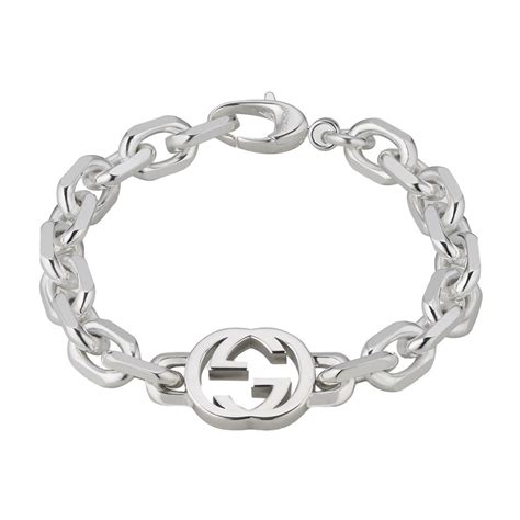 bracciale gucci argento prezzi|Bracciale GG in argento 925 .